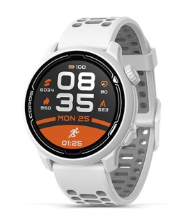 Coros PACE 2 Premium GPS Laikrodis, Baltas su nailoniniu dirželiu
