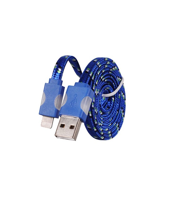 USB Kabelis - tinka iPhone blue
