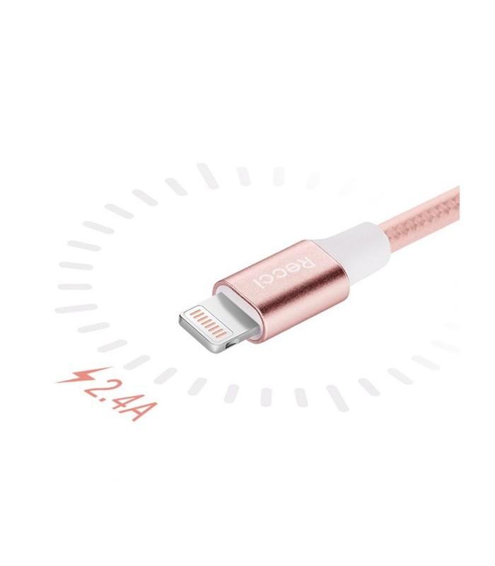 Kabelis / Laidas Recci USB kabelis RCS-H120 3 in 1 Micro USB + 2 x Lightning Fast charging