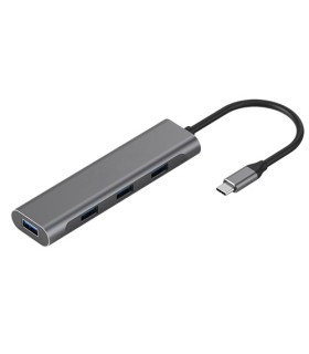 Adapteris USB Type-C - 4 x USB 3.0