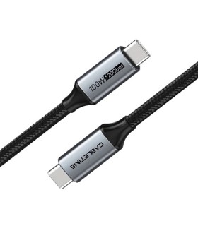 Premium kabelis USB3.1, USB-C - USB-C, 20Gbps, 100W, 20V/ 5A, 4K/ 60HZ, 2m
